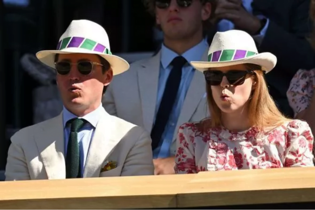 Princess Beatrice And Husband Edo Look Loved Up As Couple Enjoy Wimbledon